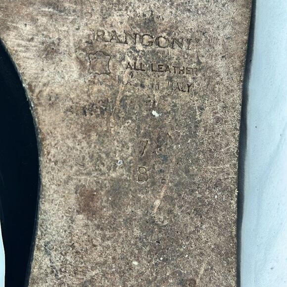 RANGONI WOMENS BLACK LOW WEDGE FLATS FTL-04-047 - Picture 6 of 6